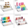 image:imageiDesign Nail Polish Organizer 3Tier Clear Display Stand  Holds up to 30 Bottles Compact For CountertopPack of 2