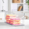 image:imageiDesign Narrow Pantry Bin Set of 2 Clear  For Kitchen Cabinets or Fridge Made in USAPack of 4