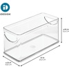 image:imageiDesign Narrow Pantry Bin Set of 2 Clear  For Kitchen Cabinets or Fridge Made in USAPack of 4