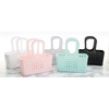 image:imageiDesign Orbz Plastic Bathroom Shower Tote Small Divided College Dorm Shower Caddy for Shampoo Conditioner Soap Cosmetics Beauty Products  BlushBlack
