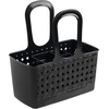 image:imageiDesign Orbz Plastic Bathroom Shower Tote Small Divided College Dorm Shower Caddy for Shampoo Conditioner Soap Cosmetics Beauty Products  BlushBlack