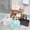 image:imageiDesign Orbz Plastic Bathroom Shower Tote Small Divided College Dorm Shower Caddy for Shampoo Conditioner Soap Cosmetics Beauty Products  BlushBlack