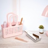 image:imageiDesign Orbz Plastic Bathroom Shower Tote Small Divided College Dorm Shower Caddy for Shampoo Conditioner Soap Cosmetics Beauty Products  BlushBlush