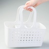 image:imageiDesign Orbz Plastic Bathroom Shower Tote Small Divided College Dorm Shower Caddy for Shampoo Conditioner Soap Cosmetics Beauty Products  BlushWhite