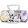 image:imageiDesign Orbz Plastic Bathroom Shower Tote Small Divided College Dorm Shower Caddy for Shampoo Conditioner Soap Cosmetics Beauty Products  BlushWhite