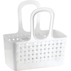 image:imageiDesign Orbz Plastic Bathroom Shower Tote Small Divided College Dorm Shower Caddy for Shampoo Conditioner Soap Cosmetics Beauty Products  BlushWhite