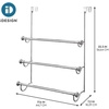 image:imageiDesign Over the Door Towel Rack The York Collection 15 x 7 x 228 Brushed NickelBrushed Nickel