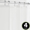 image:imageiDesign PEVA Mold and Mildew Resistant Plastic Shower Curtain Liner for Use Alone or With Fabric Curtain Set of 2 72 x 72 White  Mold and Mildew Resistant Plastic Use Alone or With Fabric CurtainClear