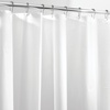 image:imageiDesign PEVA Mold and Mildew Resistant Plastic Shower Curtain Liner for Use Alone or With Fabric Curtain Set of 2 72 x 72 White  Mold and Mildew Resistant Plastic Use Alone or With Fabric CurtainWhite