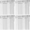 image:imageiDesign PEVA Mold and Mildew Resistant Plastic Shower Curtain Liner for Use Alone or With Fabric Curtain Set of 2 72 x 72 White  Mold and Mildew Resistant Plastic Use Alone or With Fabric CurtainClear