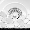 image:imageiDesign Pebblz Kitchen Sink Protector Mat Graphite  01 x 136 x 107Clear