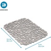 image:imageiDesign Pebblz Large Plastic Sink Grid NonSkid Dish Protector Mat for Kitchen Bathroom Basement Garage 1175 X 1575 Gray  NonSkid Dish Protector Mat For Kitchen Bathroom Basement GarageGray