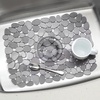 image:imageiDesign Pebblz Large Plastic Sink Grid NonSkid Dish Protector Mat for Kitchen Bathroom Basement Garage 1175 X 1575 Gray  NonSkid Dish Protector Mat For Kitchen Bathroom Basement GarageGray