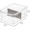 image:imageiDesign Plastic Crisp Divided Fruit and Vegetable Storage with Easy to Grip Integrated Handles Designed to Keep Food Fresh Longer 832 x 632 x 376 2 Section  Easy to Grip Integrated Handles Keeps Food Fresh LongerPack of 6
