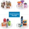 image:imageiDesign Plastic Lazy Susan Turntable Organizer Clear  Kitchen Storage Pantry Organizer11 Inch