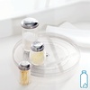 image:imageiDesign Plastic Lazy Susan Turntable Organizer Clear  Kitchen Storage Pantry Organizer11 Inch