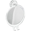 image:imageiDesign Plastic Power Lock Suction Shower Shaving Razor Holder FogFree Bathroom or Tub 6 x 2 x 7 MirrorRound  For Shaving with Razor Hook PowerLock Suction Shaving Mirror or Makeup MirrorMirror