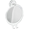 image:imageiDesign Plastic Power Lock Suction Shower Shaving Razor Holder FogFree Bathroom or Tub 6 x 2 x 7 MirrorRound  For Shaving with Razor Hook PowerLock Suction Shaving Mirror or Makeup MirrorMirror