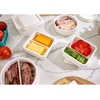 image:imageiDesign Plastic Small Round Divided Storage Container Green Tint  Fridge and Freezer SafeCoconut