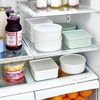 image:imageiDesign Plastic Small Round Divided Storage Container Green Tint  Fridge and Freezer SafeCoconut