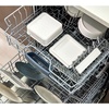 image:imageiDesign Plastic Small Round Divided Storage Container Green Tint  Fridge and Freezer SafeCoconut