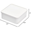 image:imageiDesign Plastic Small Round Divided Storage Container Green Tint  Fridge and Freezer SafeCoconut