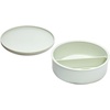 image:imageiDesign Plastic Small Round Divided Storage Container Green Tint  Fridge and Freezer SafeGreen Tint