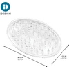 image:imageiDesign Plastic Soap Dish Soap Saver and Kitchen Sponge Holder  Set of 3 075 x 325 x 475 Clear  For Kitchen For BathClear