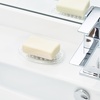 image:imageiDesign Plastic Soap Dish Soap Saver and Kitchen Sponge Holder  Set of 3 075 x 325 x 475 Clear  For Kitchen For BathClear