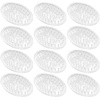 image:imageiDesign Plastic Soap Dish Soap Saver and Kitchen Sponge Holder  Set of 3 075 x 325 x 475 Clear  For Kitchen For BathClear