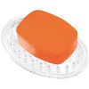 image:imageiDesign Plastic Soap Dish Soap Saver and Kitchen Sponge Holder  Set of 3 075 x 325 x 475 Clear  For Kitchen For BathClear