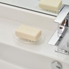 image:imageiDesign Plastic Soap Dish Soap Saver and Kitchen Sponge Holder  Set of 3 075 x 325 x 475 Clear  For Kitchen For BathClear