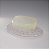 image:imageiDesign Plastic Soap Dish Soap Saver and Kitchen Sponge Holder  Set of 3 075 x 325 x 475 Clear  For Kitchen For BathClear