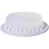 image:imageiDesign Plastic Soap Dish Soap Saver and Kitchen Sponge Holder  Set of 3 075 x 325 x 475 Clear  For Kitchen For BathWhite
