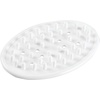 image:imageiDesign Plastic Soap Dish Soap Saver and Kitchen Sponge Holder  Set of 3 075 x 325 x 475 Clear  For Kitchen For BathWhite