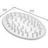 image:imageiDesign Plastic Soap Dish Soap Saver and Kitchen Sponge Holder  Set of 3 075 x 325 x 475 Clear  For Kitchen For BathWhite