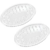 image:imageiDesign Plastic Soap Saver Holder Tray Set of 2 Clear  For Bathroom Counter For Shower For KitchenSet of 2