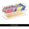 image:imageiDesign Plastic Stackable HingedLid Storage Box  Set of 4  Clear  Pantry or Kitchen UsePack of 2