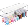 image:imageiDesign Plastic Stackable HingedLid Storage Box  Set of 4  Clear  Pantry or Kitchen UsePack of 2