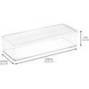 image:imageiDesign Plastic Stackable HingedLid Storage Box  Set of 4  Clear  Pantry or Kitchen UsePack of 4
