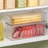image:imageiDesign Plastic Stackable HingedLid Storage Box Set of 6 Clear  For Kitchen For Bathroom For OfficePack of 1