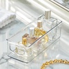 image:imageiDesign Plastic Stackable Pantry Bin Clear  Storage Bin with Handles For Cabinets or FridgeCombo Pack