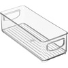 image:imageiDesign Plastic Stackable Pantry Bin Clear  Storage Bin with Handles For Cabinets or FridgePack of 1