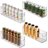 image:imageiDesign Plastic Stackable Pantry Bin Set of 2 Clear  Storage Bin with Handles For Cabinets or Fridge16 x 4 x 5