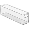 image:imageiDesign Plastic Stackable Pantry Bin Set of 2 Clear  Storage Bin with Handles For Cabinets or Fridge16 x 4 x 5