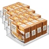 image:imageiDesign Plastic Stackable Pantry Bin Set of 2 Clear  Storage Bin with Handles For Cabinets or FridgePack of 1