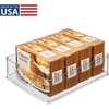 image:imageiDesign Plastic Stackable Pantry Bin Set of 2 Clear  Storage Bin with Handles For Cabinets or FridgePack of 4