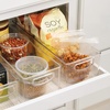 image:imageiDesign Plastic Stackable Pantry Bin with Handles Set of 4 Clear  For Kitchen Cabinets or Fridge Made in USAPack of 1