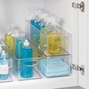 image:imageiDesign Plastic Stackable Pantry Bin with Handles Set of 4 Clear  For Kitchen Cabinets or Fridge Made in USAPack of 4
