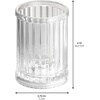 image:imageiDesign Plastic Tumbler Cup Clear  Holder for Makeup Brushes Toothbrushes Glasses For Bathroom Vanity Dorm BedroomSoap Dish